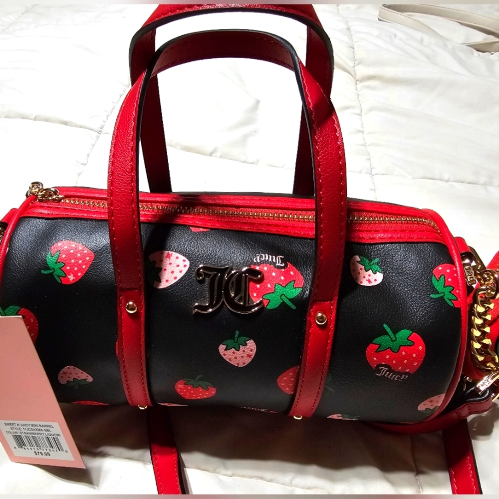 NWT Juicy Couture Sweet N Juicy Mini Barrel Purse